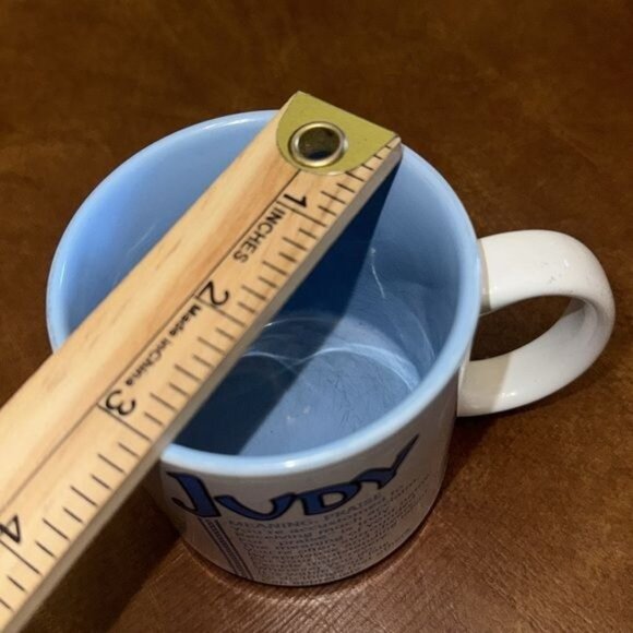 Judy Name Meaning Coffee Mug 3" Tall By 3" Diameter Marci G P.Pel Japan Ceramic - Picture 5 of 5